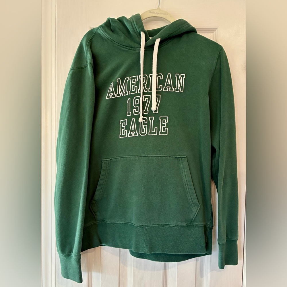 Pre-loved Men’s American Eagle Outfitters Forest Green Hoodie